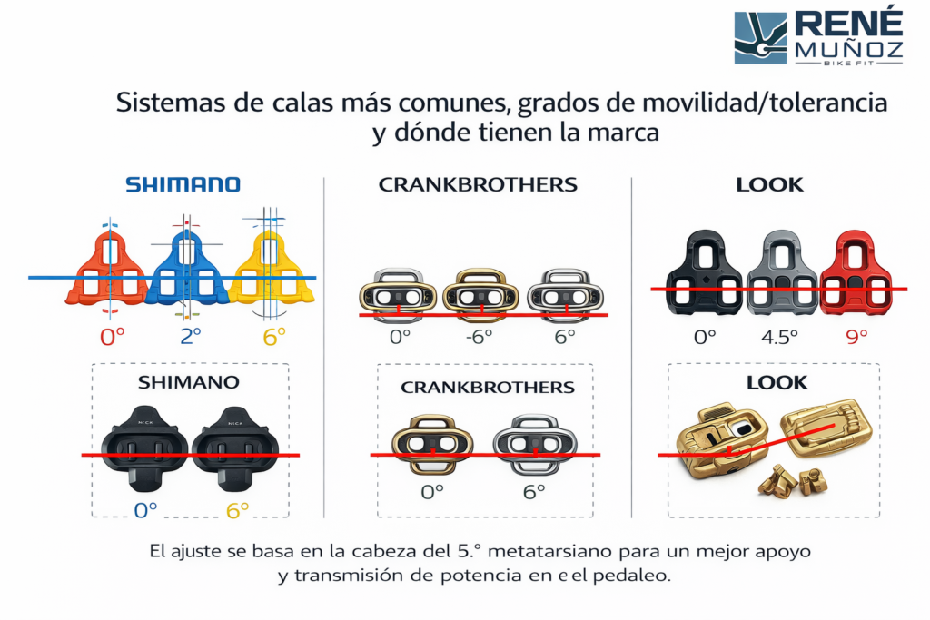 Ajuste de calas en el ciclismo