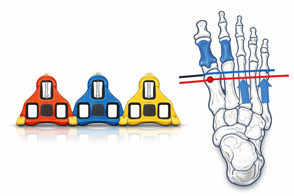 ajuste de calas en el ciclismo